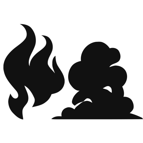 fire and smoke